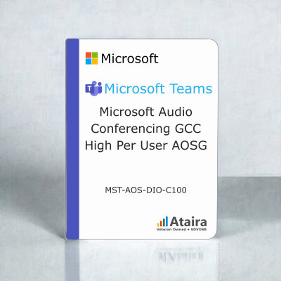 Microsoft Audio Conferencing GCC High per User Subscription License