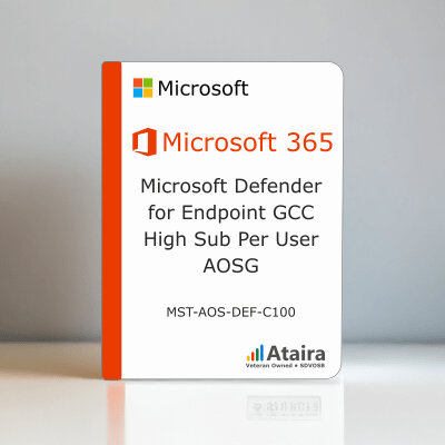 Microsoft Defender Endpoint GCC High Sub per User Subscription License
