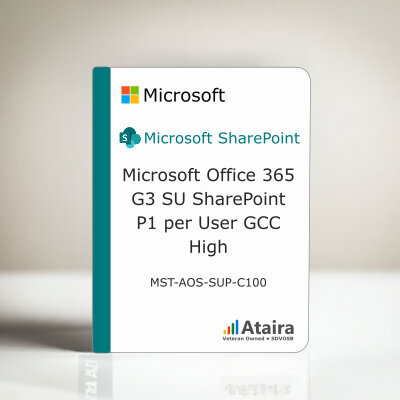Microsoft Office 365 G3 SU SharePoint P1 per User GCC High Subscription License