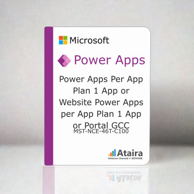 Power Apps Per App Plan 1 App or Website Power Apps per App Plan 1 App or Portal GCC Subscription License